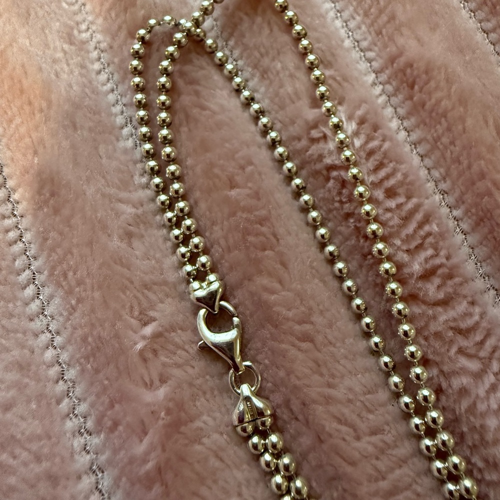 Gucci Bar Tag Double Strand Sterling Silver necklace - Picture 6 of 9